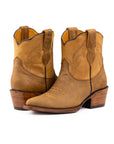 Botin Velvet Ringle Lozen Crazy Miel