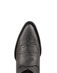Botin Velvet Lozen Bitono Negro