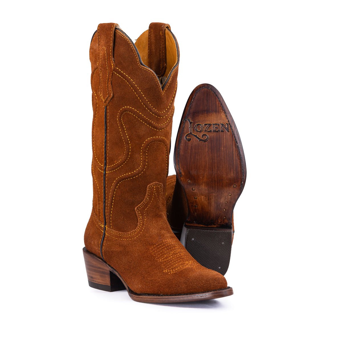 Bota Sierra Angel Lozen Gamuza Ladrillo