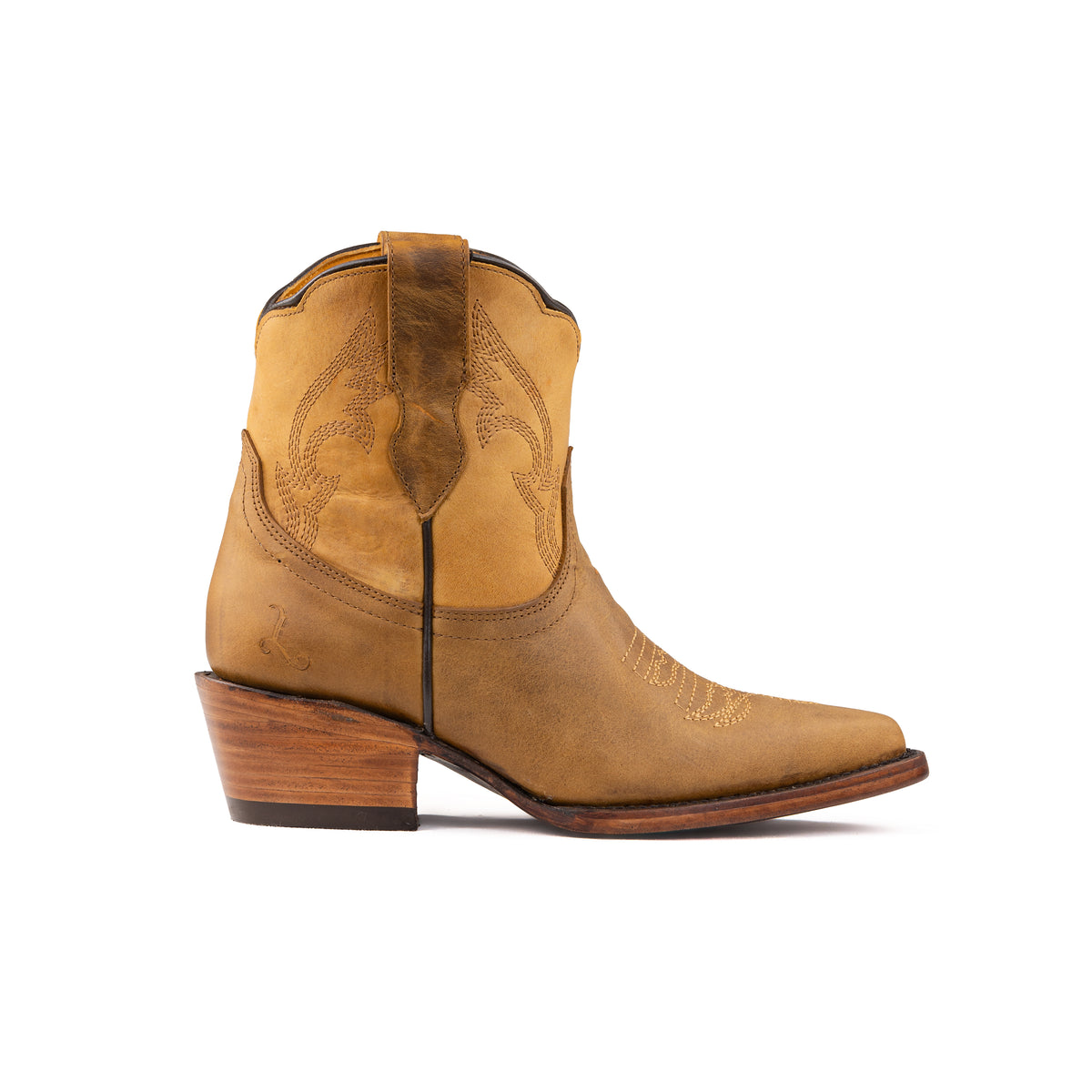 Botin Velvet Ringle Lozen Crazy Miel