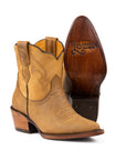 Botin Velvet Ringle Lozen Crazy Miel