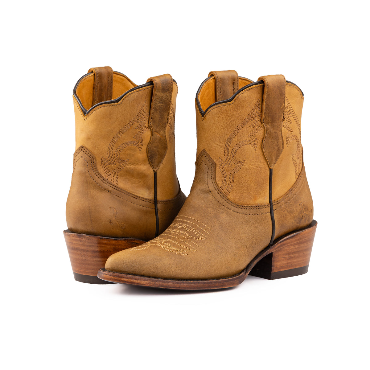 Botin Velvet Ringle Lozen Crazy Miel