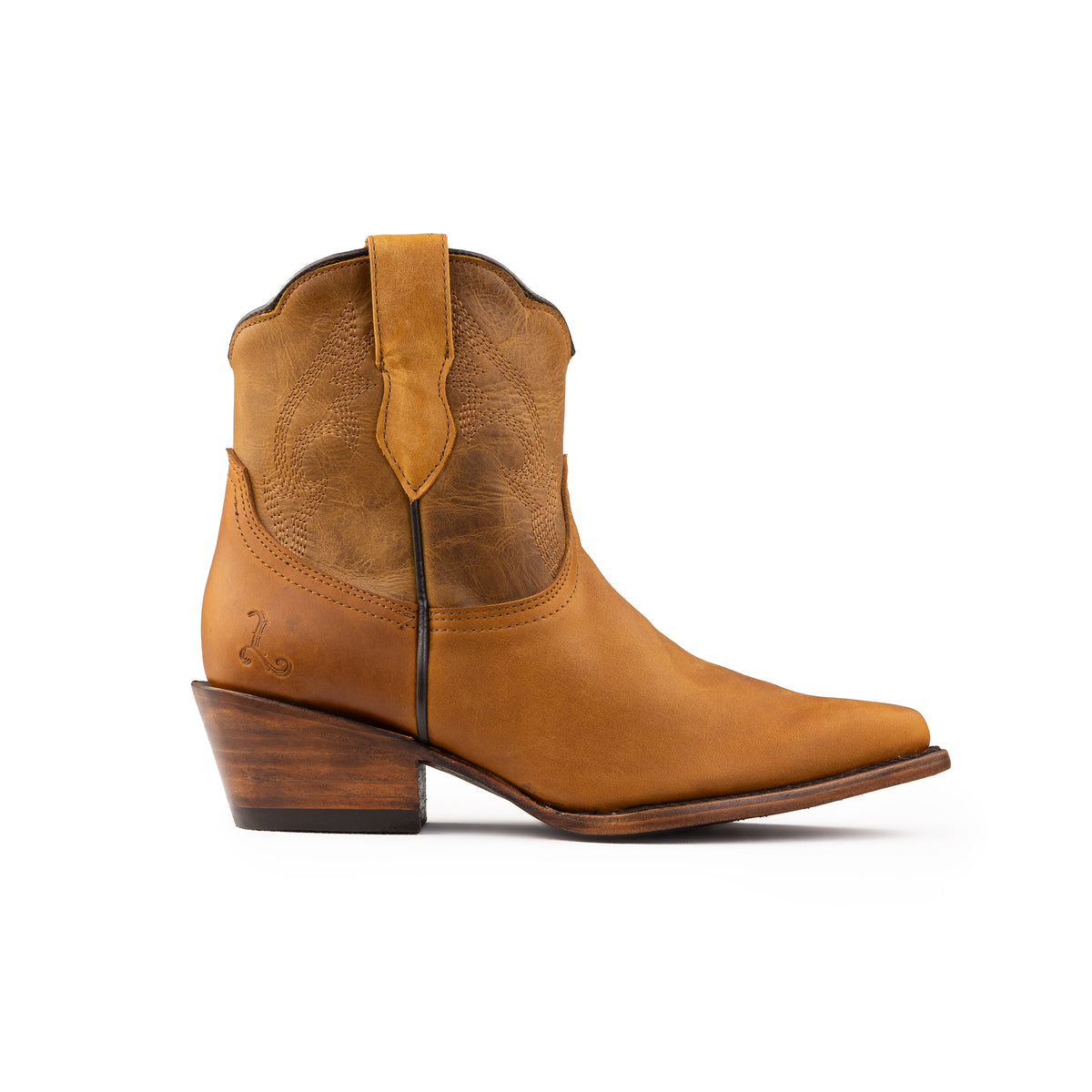 Botin Velvet Lozen Crazy Miel