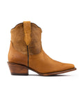 Botin Velvet Lozen Crazy Miel