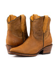 Botin Velvet Lozen Crazy Miel