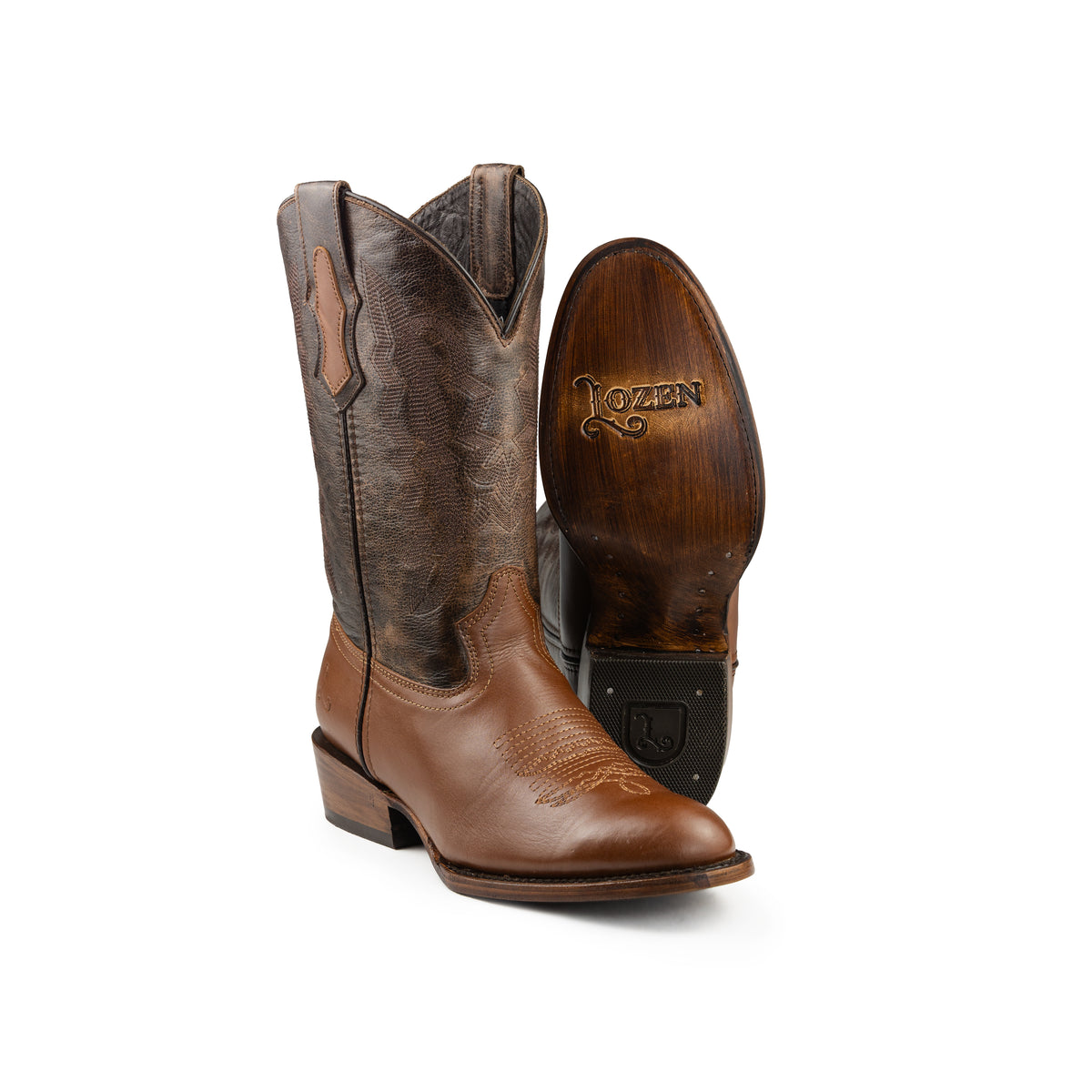 Bota Sierra Oval Becerro Tabaco Lozen