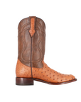 Bota Oval Exótica Avestruz Lozen