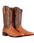 Bota Oval Exótica Avestruz Lozen