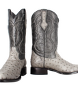 Bota Oval Exótica Avestruz Lozen