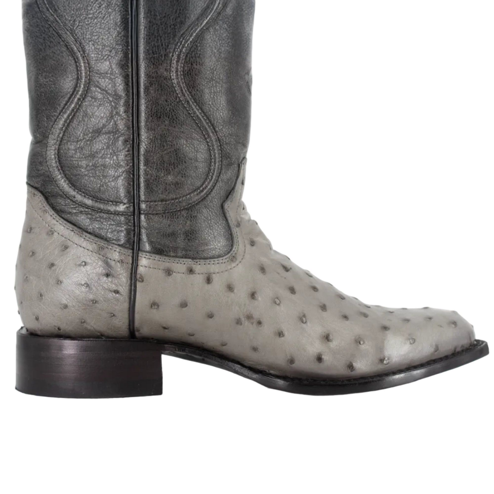 Bota Oval Exótica Avestruz Lozen