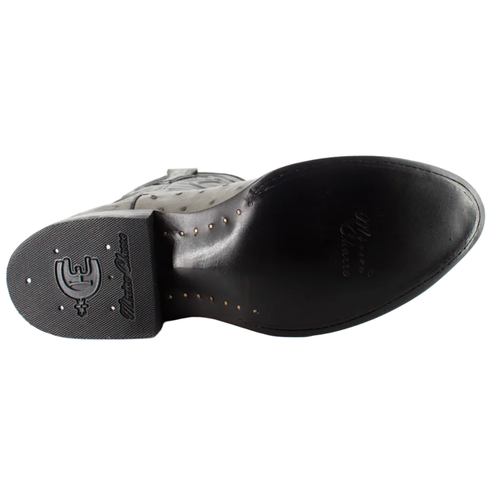 Bota Oval Exótica Avestruz Lozen